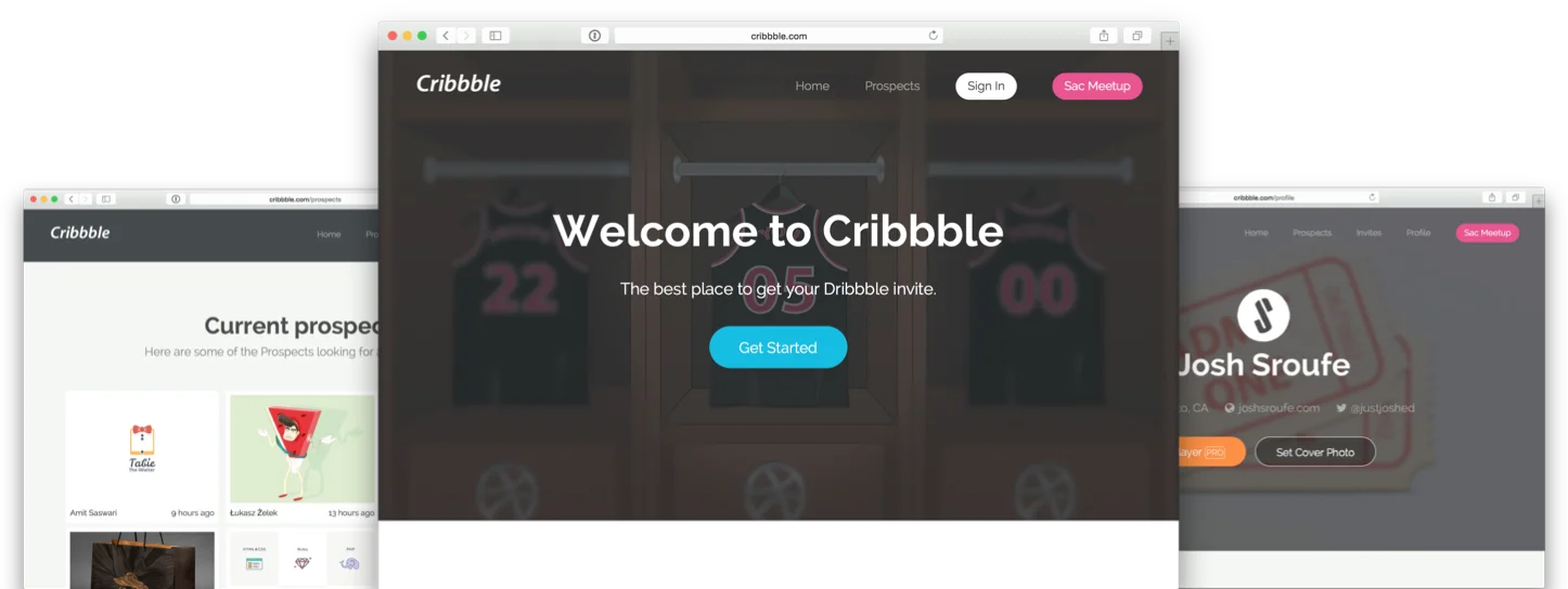 Cribbble - Invite Platform for Dribbble