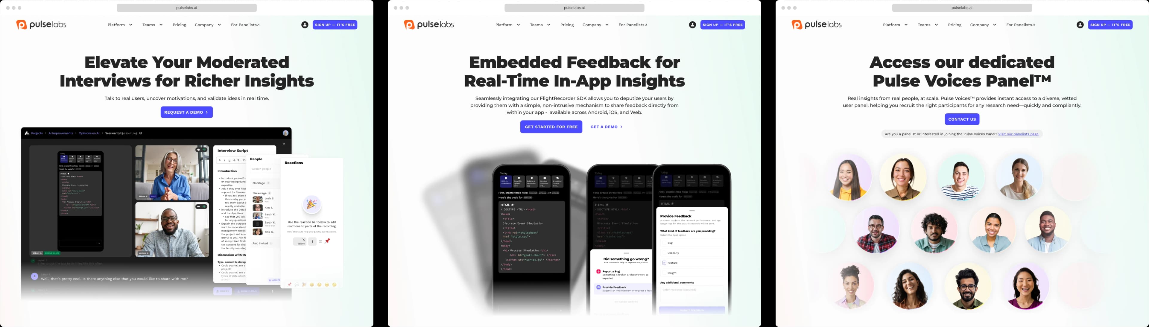 Pulse Labs Marketing Website Redesign