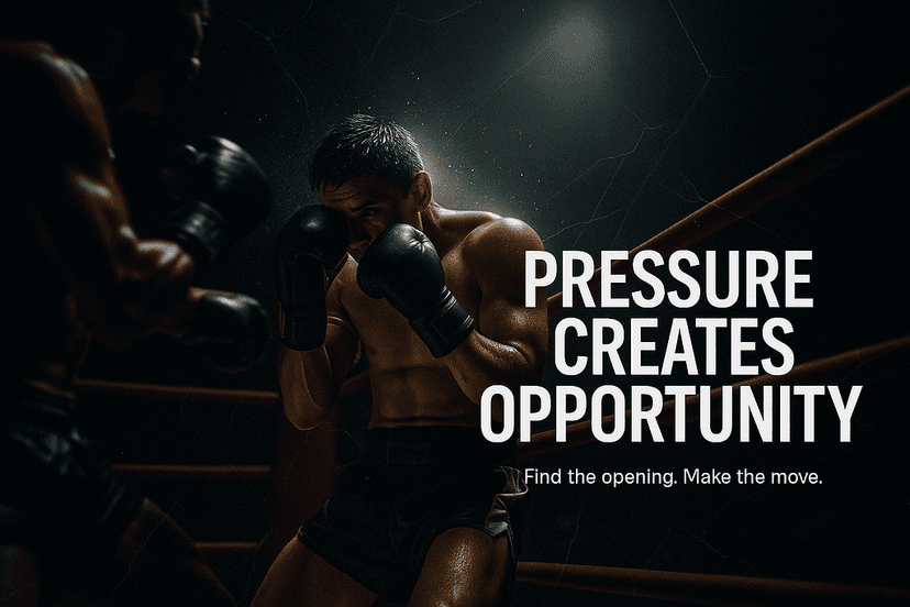 Pressure creates opportunity